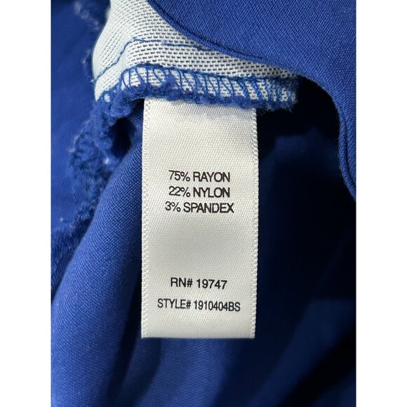 Counterparts Pull On Solid Skimmer Shorts Blue Sz 8 Bermuda Rayon Casual - Picture 7 of 11